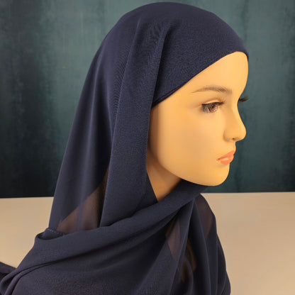 Chiffon Abaya Hijab with Undercap