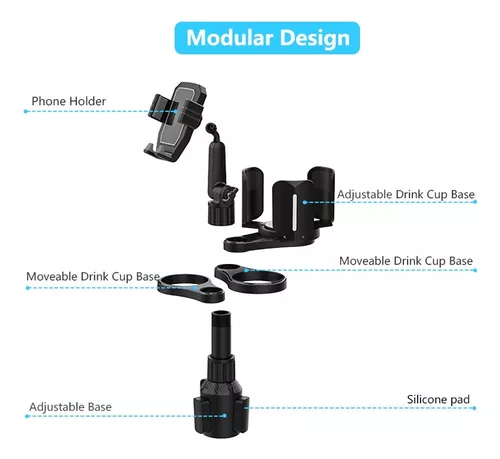 Cup Base With Adjustable Cup Holder and Mobile Phone Holder for Car